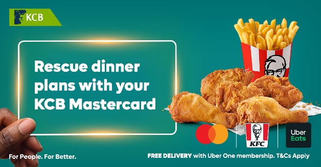 Rescue dinner plans with your KCB Mastercard