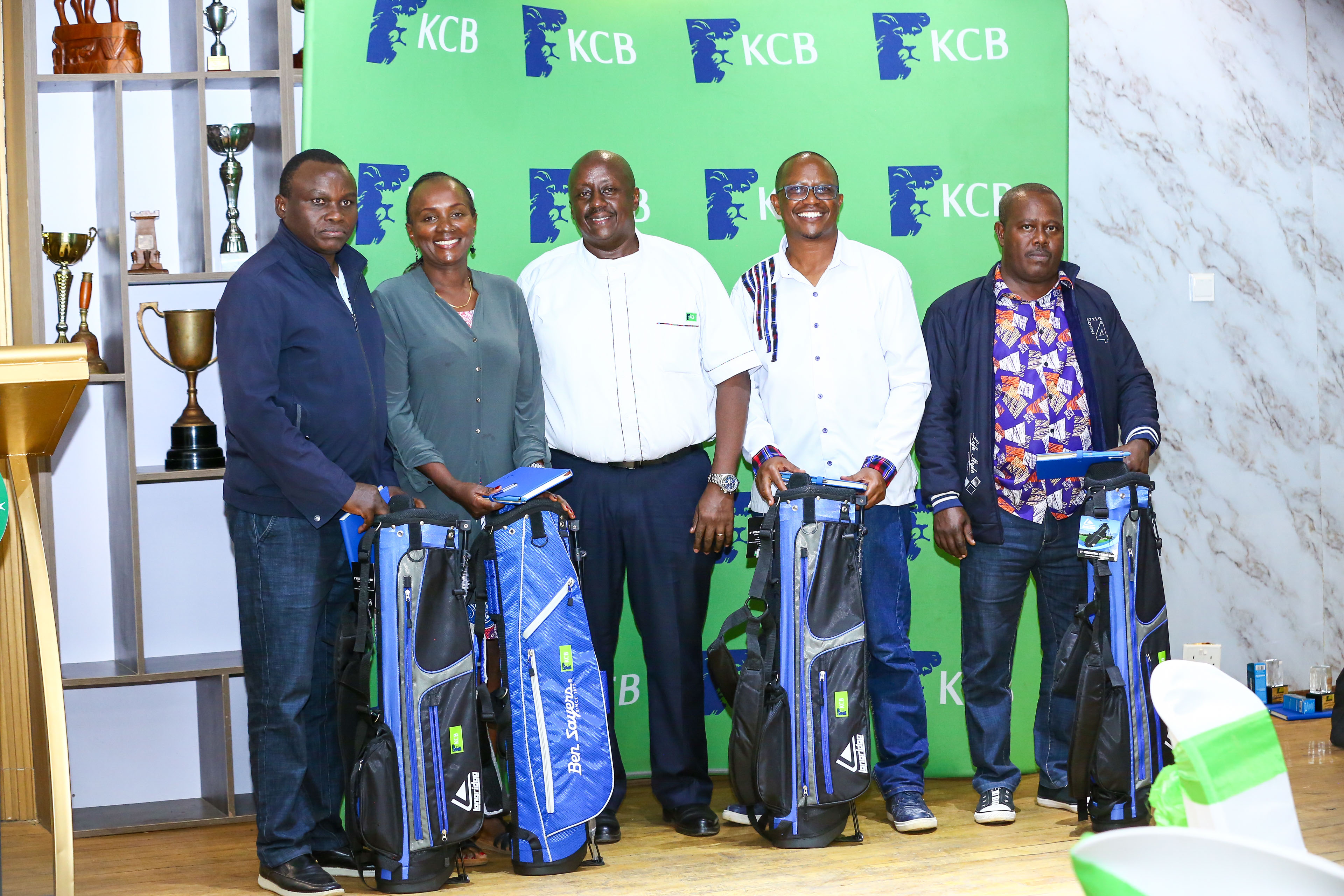 Nderitu and Team Bags KCB Golf Series in Machakos. 